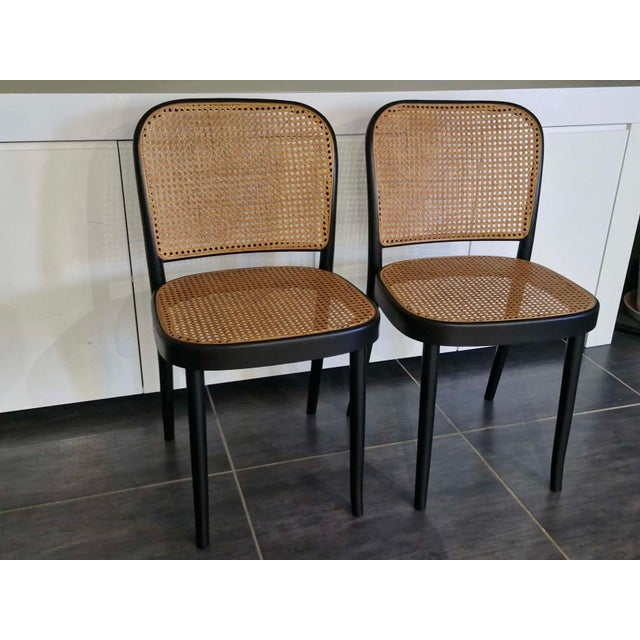 N811 Chairs attributed to Joseph Hoffmann for TON, 1990, Set of 2 For Sale - Image 3 of 11