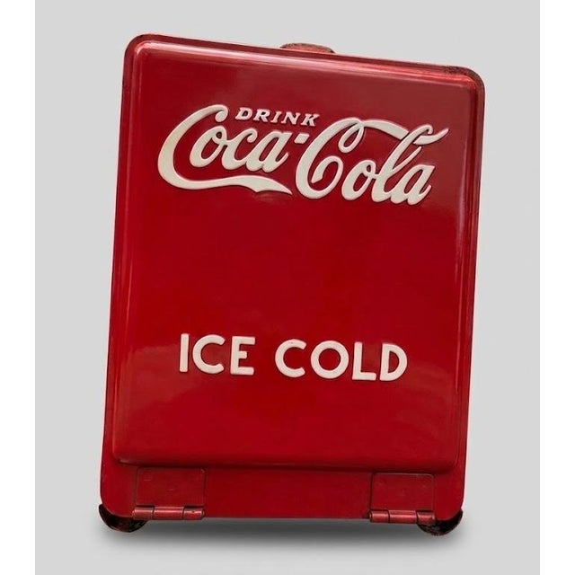 Metal Vintage 1938 Coca-Cola Westinghouse Standard Cooler With Starr X Bottle Opener For Sale - Image 7 of 14
