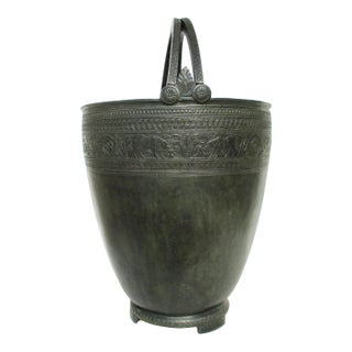 Grand Tour Large Bronze Situla From Pompeii 19th Century For Sale