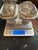 1930s Pair of Large English Sterling Silver Salt Cellars Cobalt Liners Birmingham 1932-3 For Sale - Image 10 of 10
