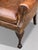 Brown Leather Button Wing Armchair, 1860s For Sale - Image 6 of 11