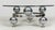 Space Age/Sputnik/Atomic Coffee Table, Germany, 1970s, construction made of six chrome-plated metal spheres, with a round...