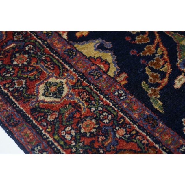 Traditional Antique Mohajeran Sarouk Rug 4'5'' X 6'8'' For Sale - Image 3 of 10