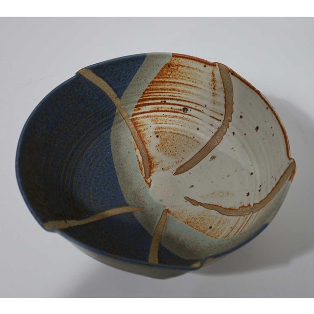 Studio Art Pottery Bowl, Signed For Sale - Image 9 of 12