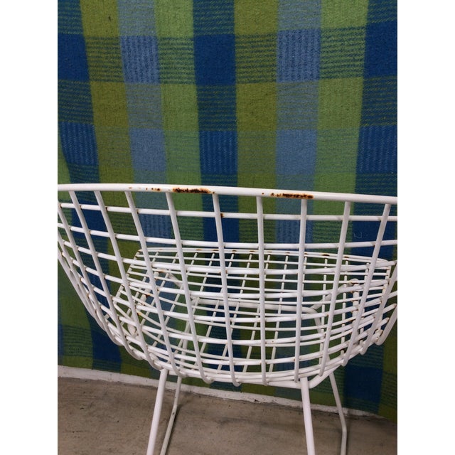 Set of 6 White Metal Indoor / Outdoor Chairs by Harry Bertoia for Knoll For Sale - Image 14 of 18