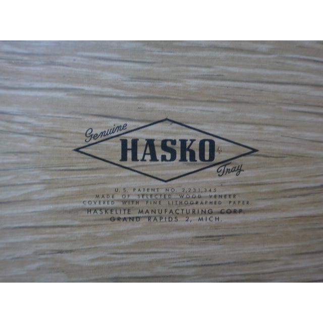 1950s Mid-Century Swan Lithograph Serving Trays - Set of 3 For Sale - Image 10 of 11