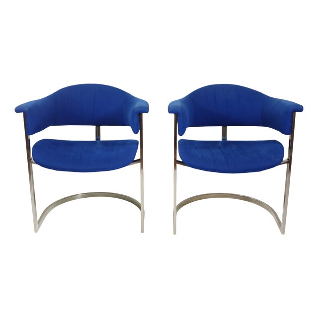Set of Chrome Chairs by Vittorio Introini from Mario Sabot, 1970 For Sale