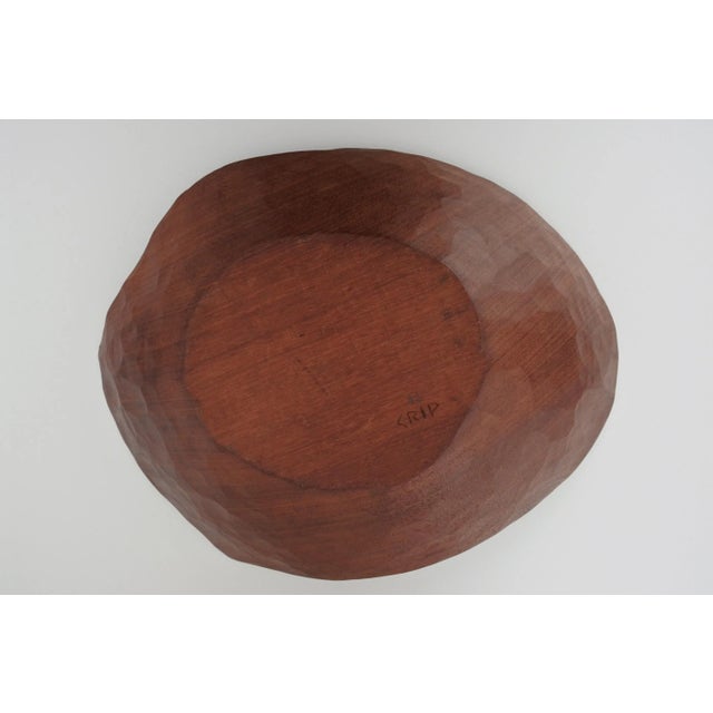 Wood French Hand-Carved Free-Form Wood Dish, 1960s For Sale - Image 7 of 9