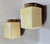 Glass Pair Vintage Art Deco Light Old Lamp Wall Sconces Fixture Brass & Cube Cream Milk Glass Shade Lamp Ship Light For Sale - Image 7 of 8