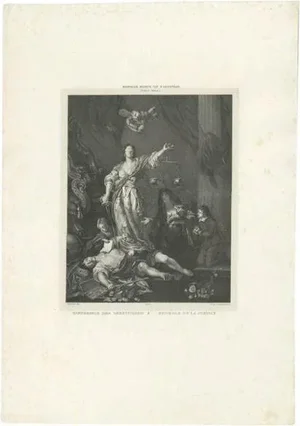 Elinksterk, Illustration of the Triumph of Justice, 1828, Print
