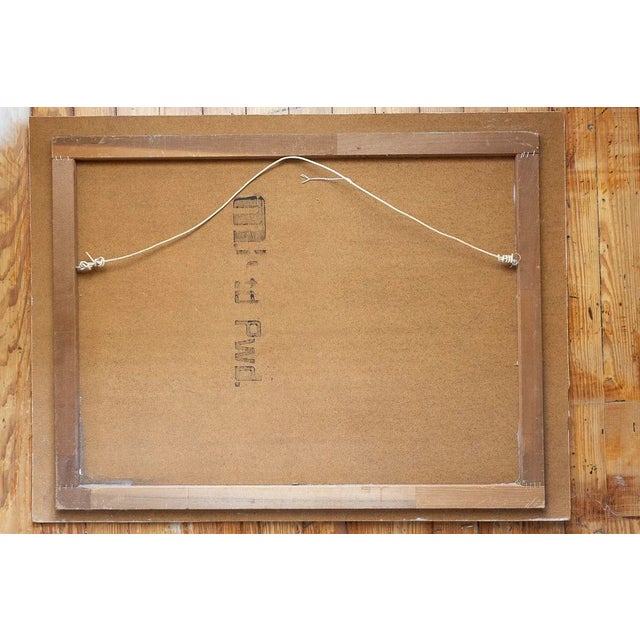 Vintage Nautical Ship Painting, 1978 — Oil on Masonite Board, 30x40 For Sale - Image 13 of 13