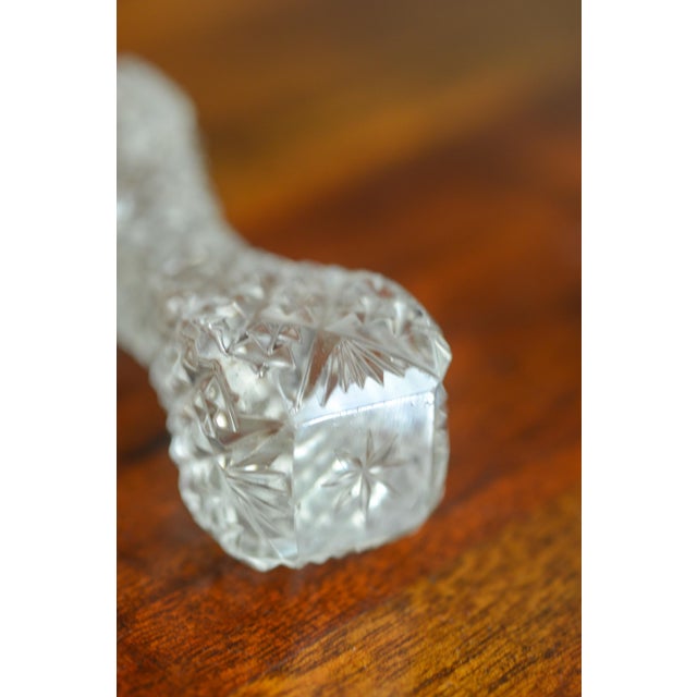 1930s Barbell Cut Crystal Knife Rest Serving Soon Rest Tableware Place Setting - Set of 4 For Sale - Image 10 of 13