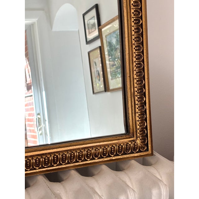 Late 20th Century French Trumeau Gold Gilt Wall Mirror For Sale - Image 6 of 8