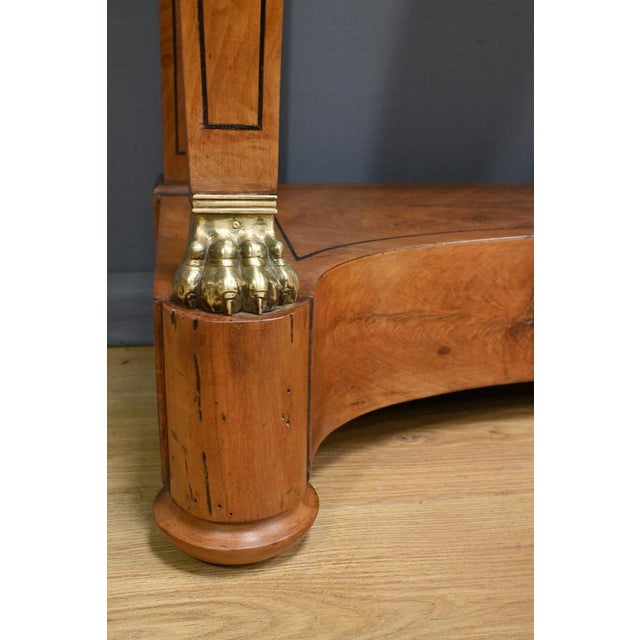 Burl Walnut Console Table For Sale - Image 10 of 18