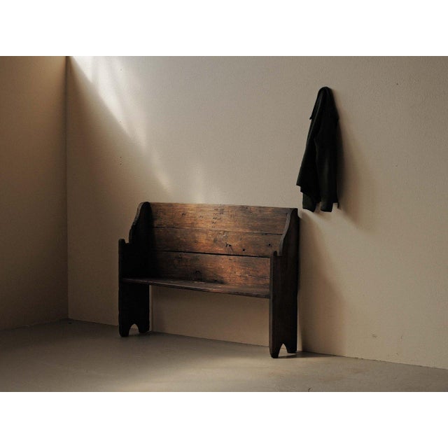 Wood Farm Bench, Ardèche, France, 19th Century For Sale - Image 4 of 17