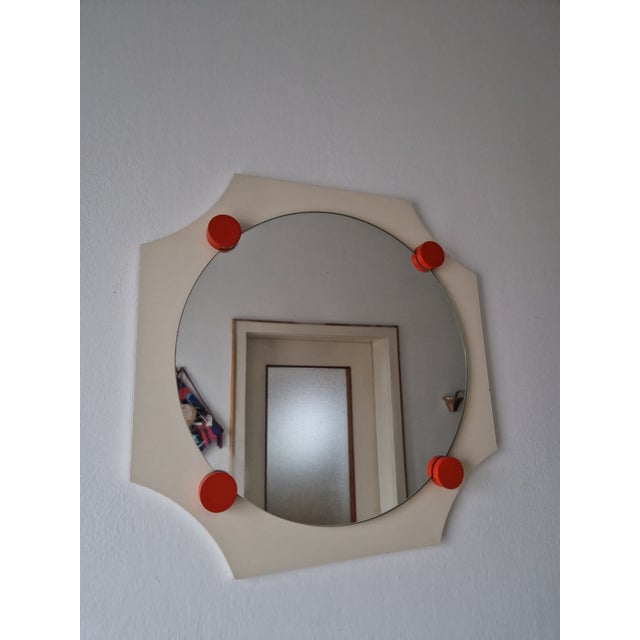 Vintage Space Age Design Mirror, 1970, in Flawless conditions. Designed 1970 to 1979