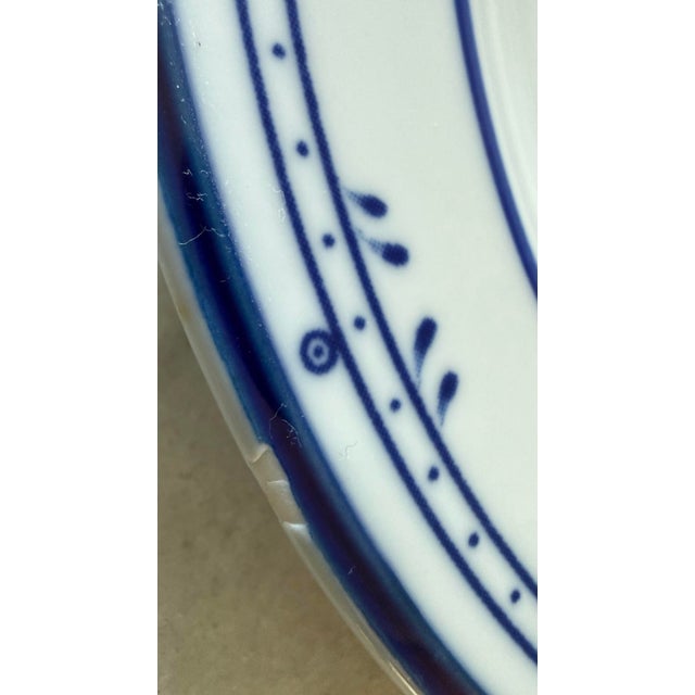Vintage Mikasa Cera Stone Small Plates in the Newport Pattern - Set of 7 For Sale - Image 9 of 10