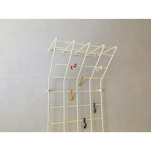 Wall Coat Hanger with Hat Shelf and Umbrella Holder, 1970s, in Flawless conditions. Designed 1970 to 1979