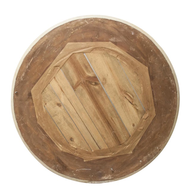 Traditional Neoclassical Empire Style Silver Mirror in Hand-Carved Wood For Sale - Image 3 of 7