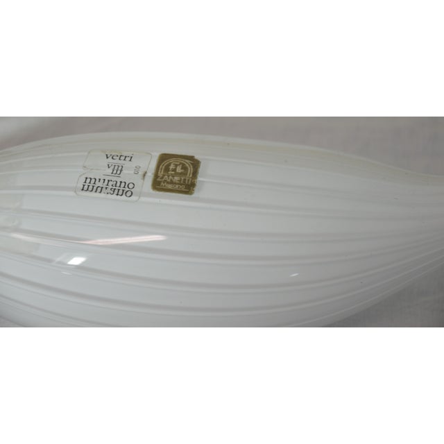White Artistic Glass Swan Sculpture by Licio Zanetti Murano, 1960s For Sale - Image 8 of 9