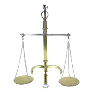 Mid 19th Century English Poished Brass Bankers Scale