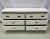 Mid-Century Modern White Campaign Dresser / Chest of Drawers, America, Brass For Sale - Image 9 of 13