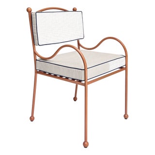 Panarea Armchair in Blue and White Upholstery by Ceraudo, 2010s For Sale