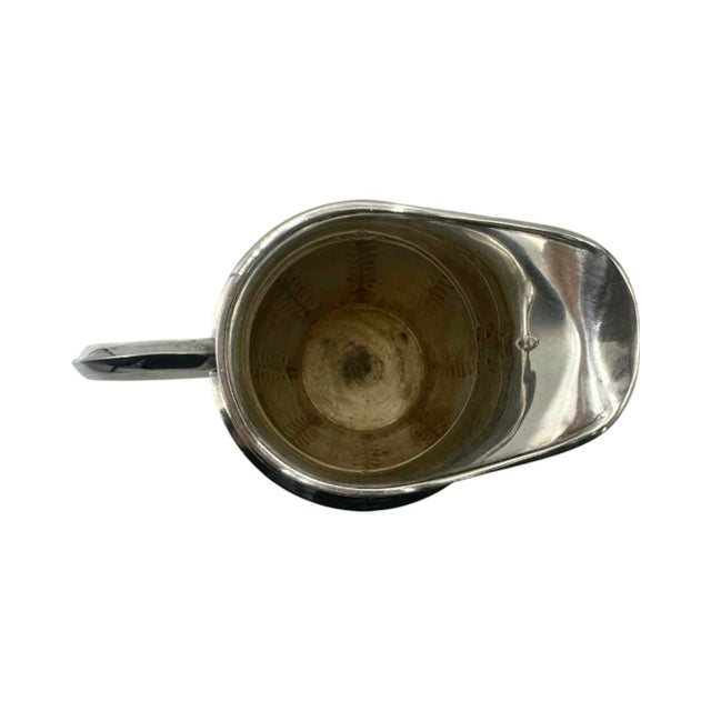 Metal Antique Pitcher Silverplate Embossed French For Sale - Image 7 of 12