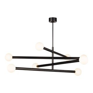 Regina Andrew Beaubien Steel Chandelier, Oil Rubbed Bronze For Sale
