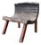 Vintage Primitive Wood Slab Chair For Sale