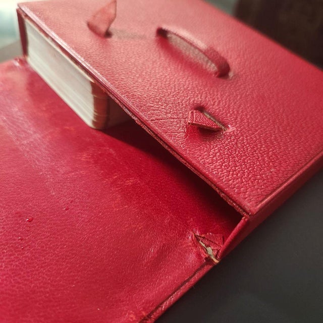 2 Sets of “Classique” Playing Cards by Draeger Frères Enclosed in a Red Leather Case For Sale - Image 10 of 10