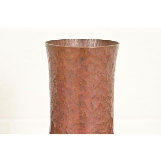 Ramon Ramirez Arts & Crafts Hammered Copper Vase For Sale In South Bend - Image 6 of 13