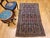 Navy Blue Antique Senneh Area Rug, Hand-Knotted Wool, Allover Herati Pattern, Navy & Red, 4x6 For Sale - Image 8 of 18