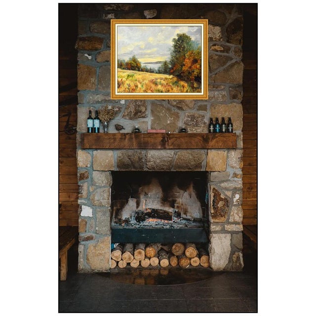 Message us to inquire about custom framing options! (Included for free with every purchase) The artwork here, "Hillside...