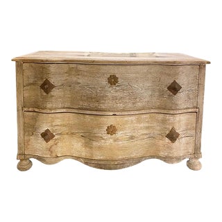 19th C French Bleached Commode For Sale