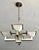 Early 21st Century 5-Light Postmodern Mission Style Chandelier in Brushed Nickel Finish For Sale - Image 10 of 10