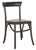 Modern Kenny 19''H Side Chair with Brass Nailheads in Antique Black & Dark Umber - a Pair For Sale - Image 3 of 6
