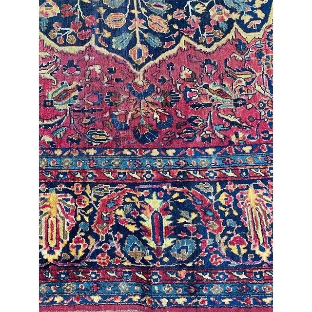 1920s Antique Persian Sarouk Area Rug 11’9″ X 16’4″ For Sale - Image 10 of 13