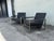 2010s Contemporary Black Leather Lounge Chairs Manner of Rodolfo Dordoni For Sale - Image 5 of 10