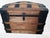 Late 20th Century Antique Vintage Dome Top Steamer Trunk For Sale - Image 4 of 5
