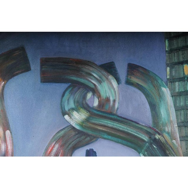 A. Zaher, Berlin City West View, Kudamm / Kurfürstendamm, Oil on Canvas For Sale - Image 5 of 18