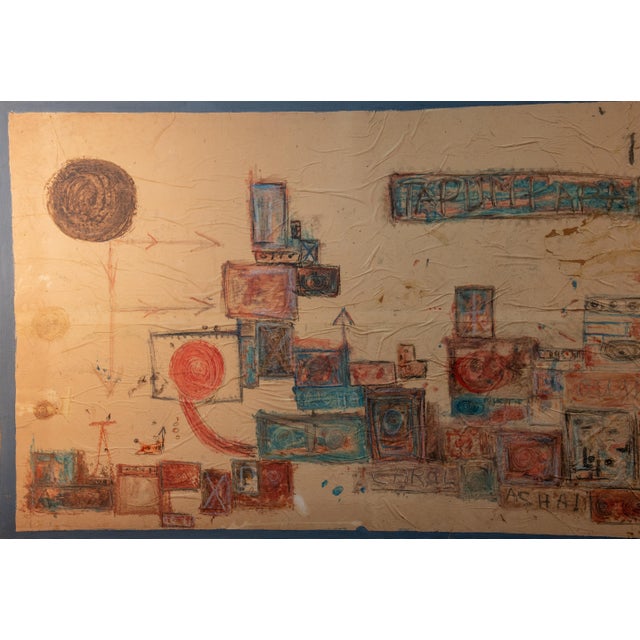 1950s Guy Harloff, Abstract Composition, 1954, Pastel on Paper For Sale - Image 5 of 9
