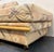 This is a vintage mid-century modern rattan daybed and sleeper sofa, manufactured around the 1970s. It is characterized by...