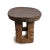 Tribal Vintage Bamileke Tribal African Pedestal Low Stool For Sale - Image 3 of 5