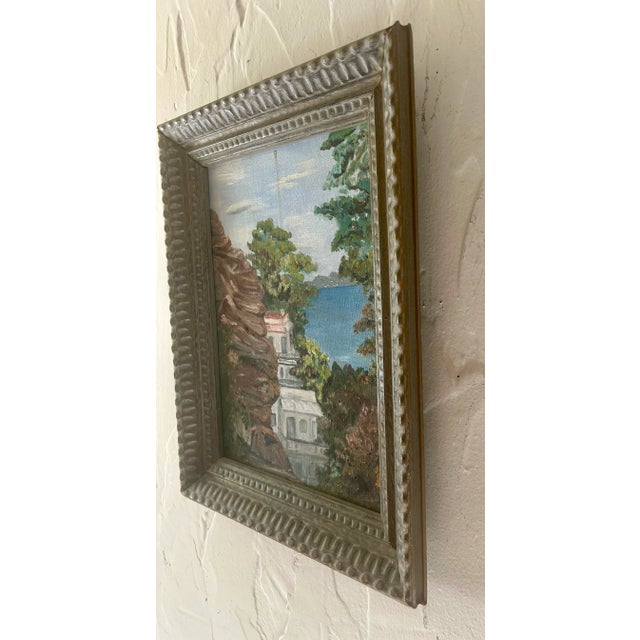 1970s 1975 California Chic Original Cityscape, "Telegraph Hill", Oil on Board, Framed For Sale - Image 5 of 11