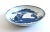 An antique, Qing Dynasty, Kangxi Period (1662-1722) plate, dish, or shallow bowl with cobalt blue underglaze with an...