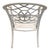 Vintage Hollywood Regency White Aluminum Palm Tree & Faux Bamboo Armchair For Sale In West Palm - Image 6 of 12