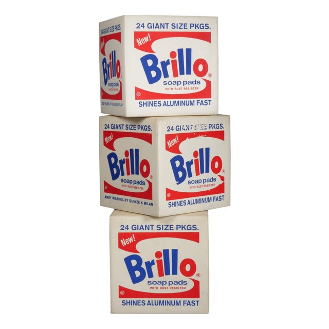 Brillo Box Pouf after Andy Warhol from Quinze & Milan, 2013 For Sale