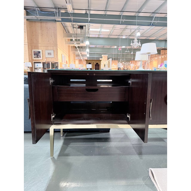 Bernhardt Jet Set Caviar Four Door Sideboard For Sale In New York - Image 6 of 11