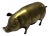 Mid Century Brass Piggy Bank For Sale
